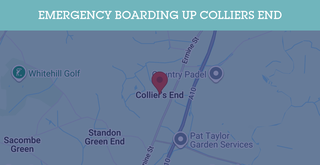 Emergency Boarding Up Services in Colliers End - SG11